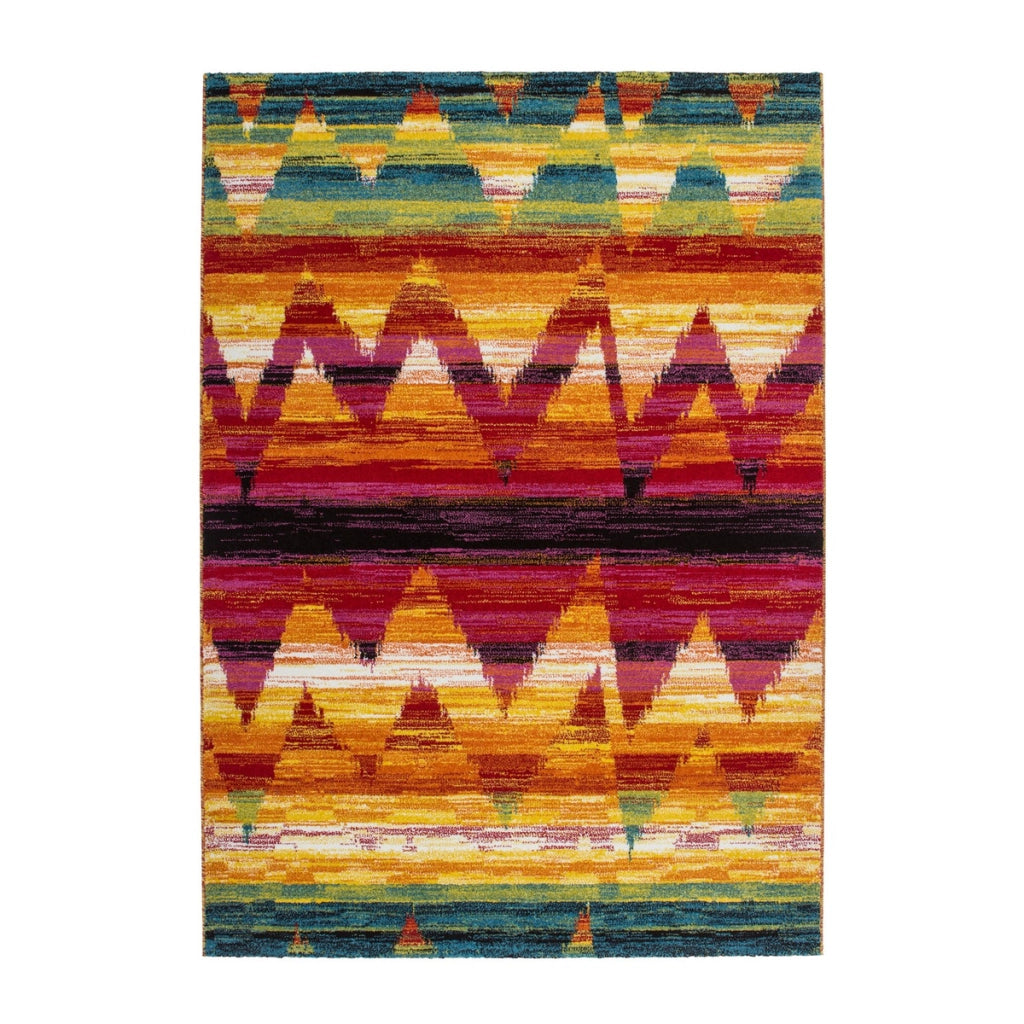 Tappeto a pelo corto Caribbean multicolor 160x230 cm