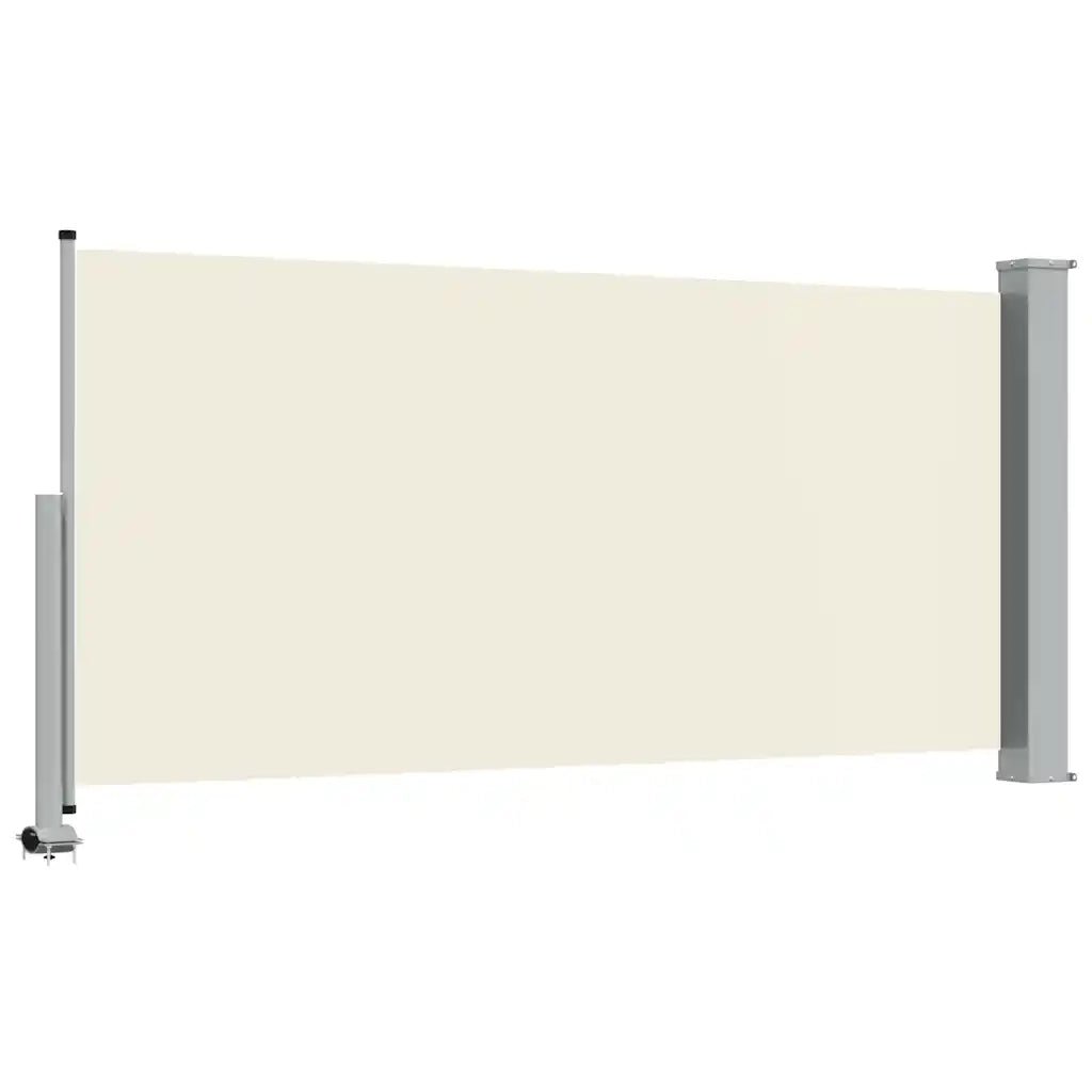 Tenda da Sole Laterale Retrattile 120 x 300 cm Crema 45188