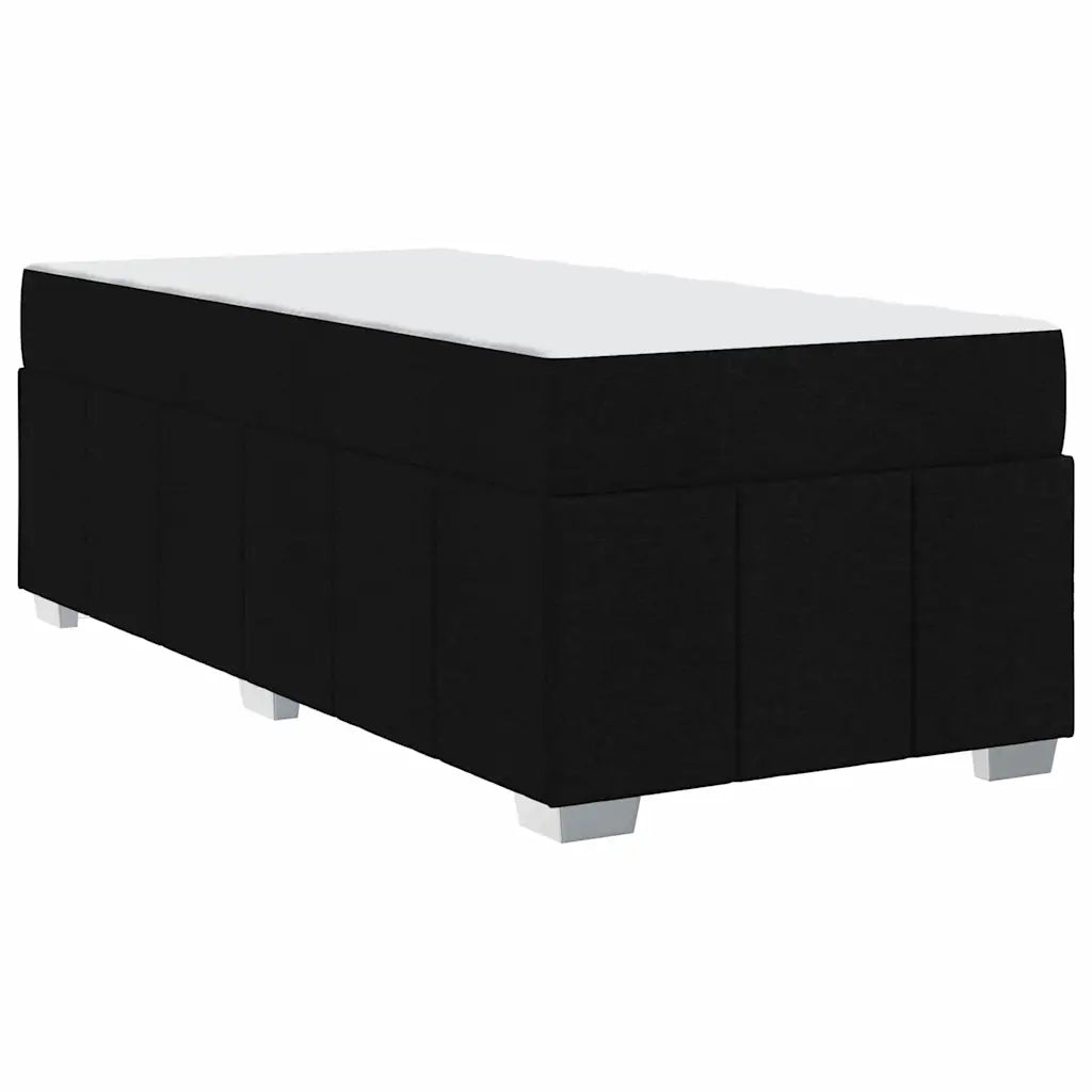 vidaXL Struttura del letto con materasso Nero 80 x 200 cm Tessuto