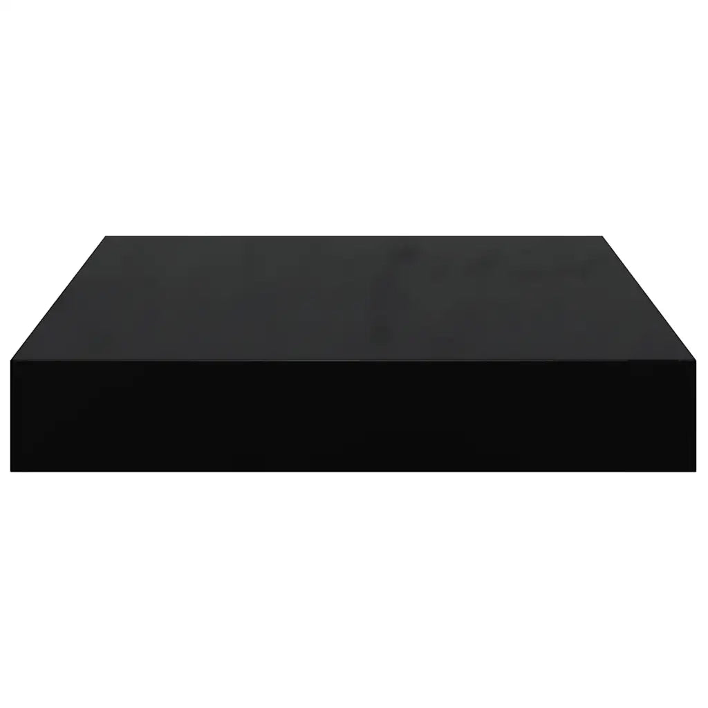 Scaffale a Parete Nero Lucido 23x23,5x3,8 cm in MDF cod mxl 52037