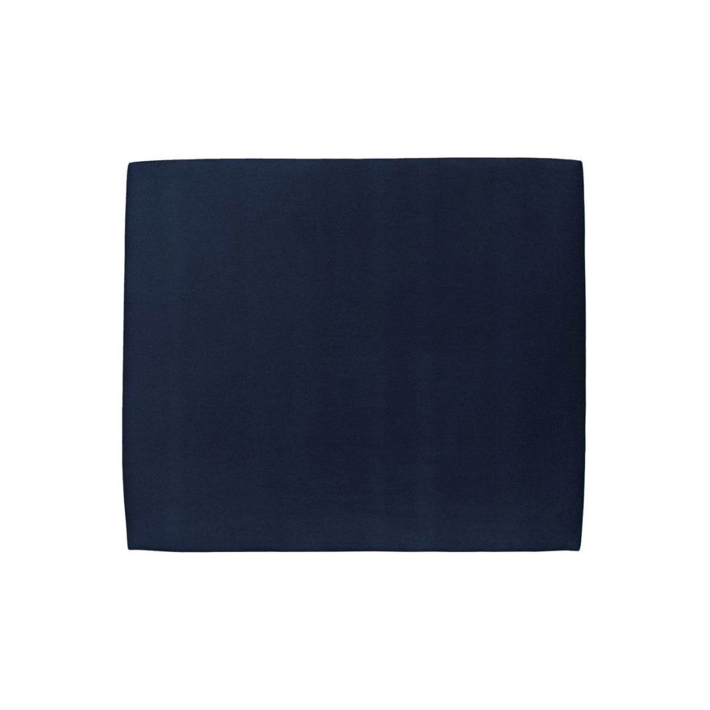 Testiera in tessuto in velluto blu oceano liscio L160 cm
