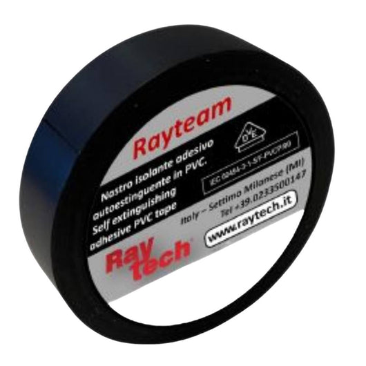 Nastro isolante in pvc autoestinguente raytech per impianti elettrici e cablaggi *** colore nero, dimensioni 15 mm x ...