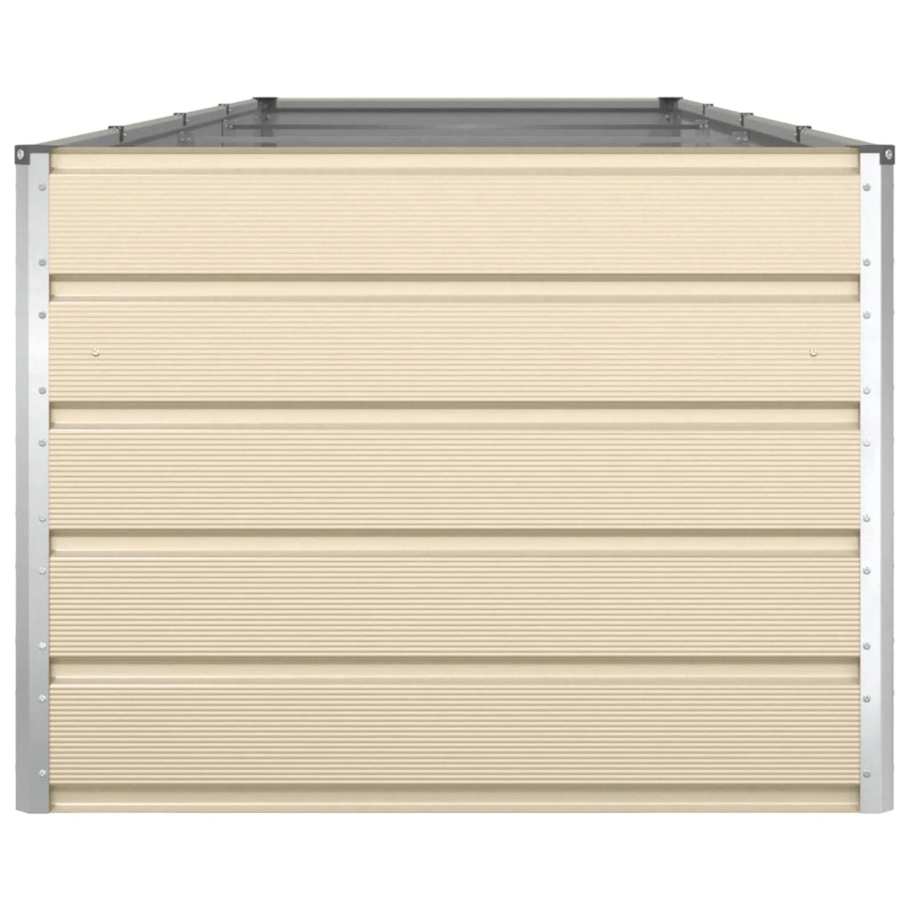 Fioriera Avorio 195 x 100 x 45 cm Acciaio zincato