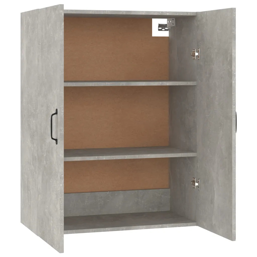 Mobile Pensile Grigio Cemento 69,5x34x90cm in Legno Multistrato
