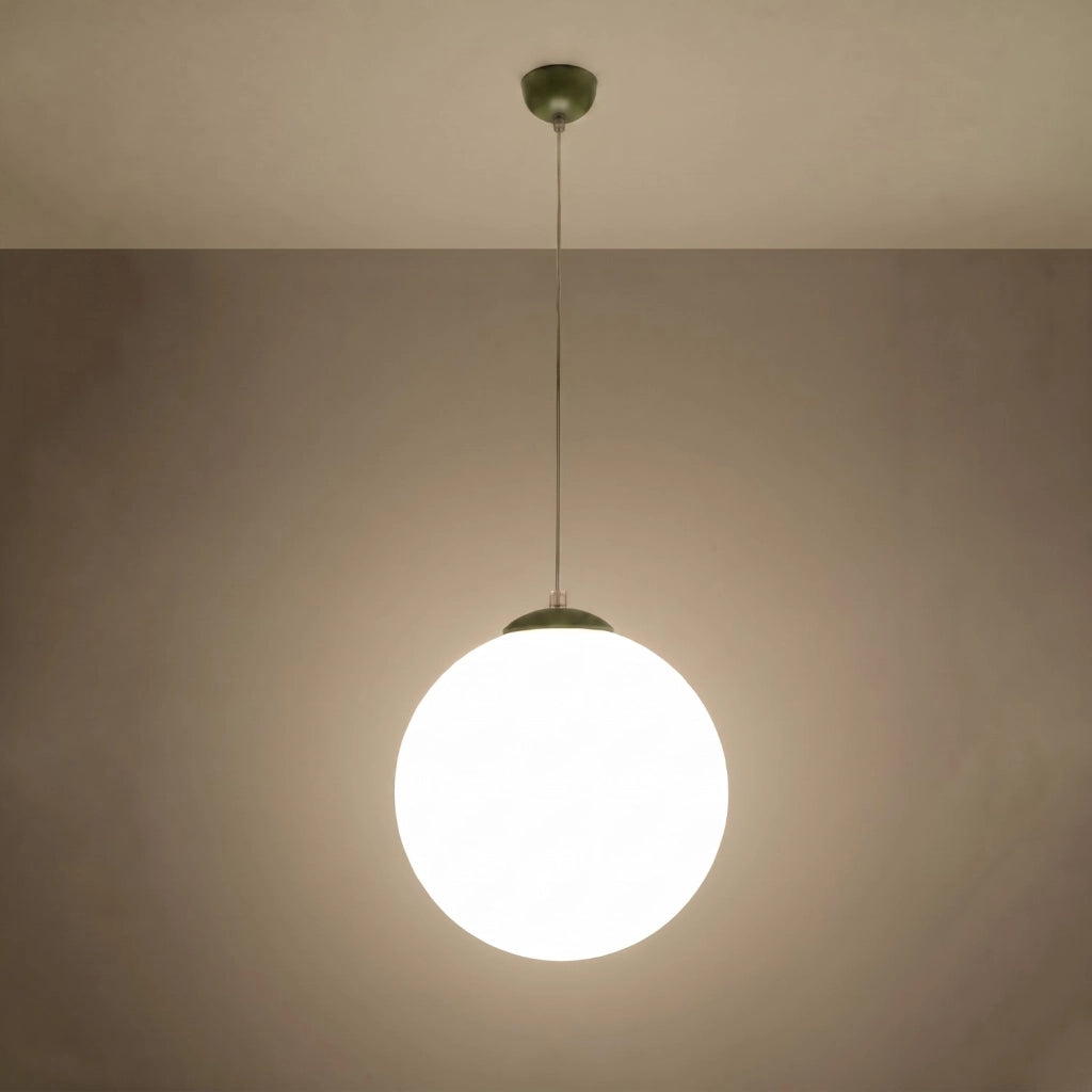Lampada a sospensione UGO 40 verde oliva
