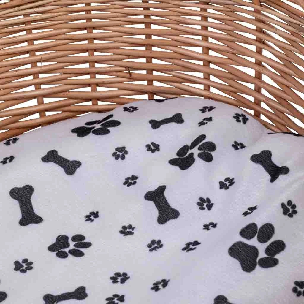 Cuccia in vimini per animali 50x40x11/16h cm