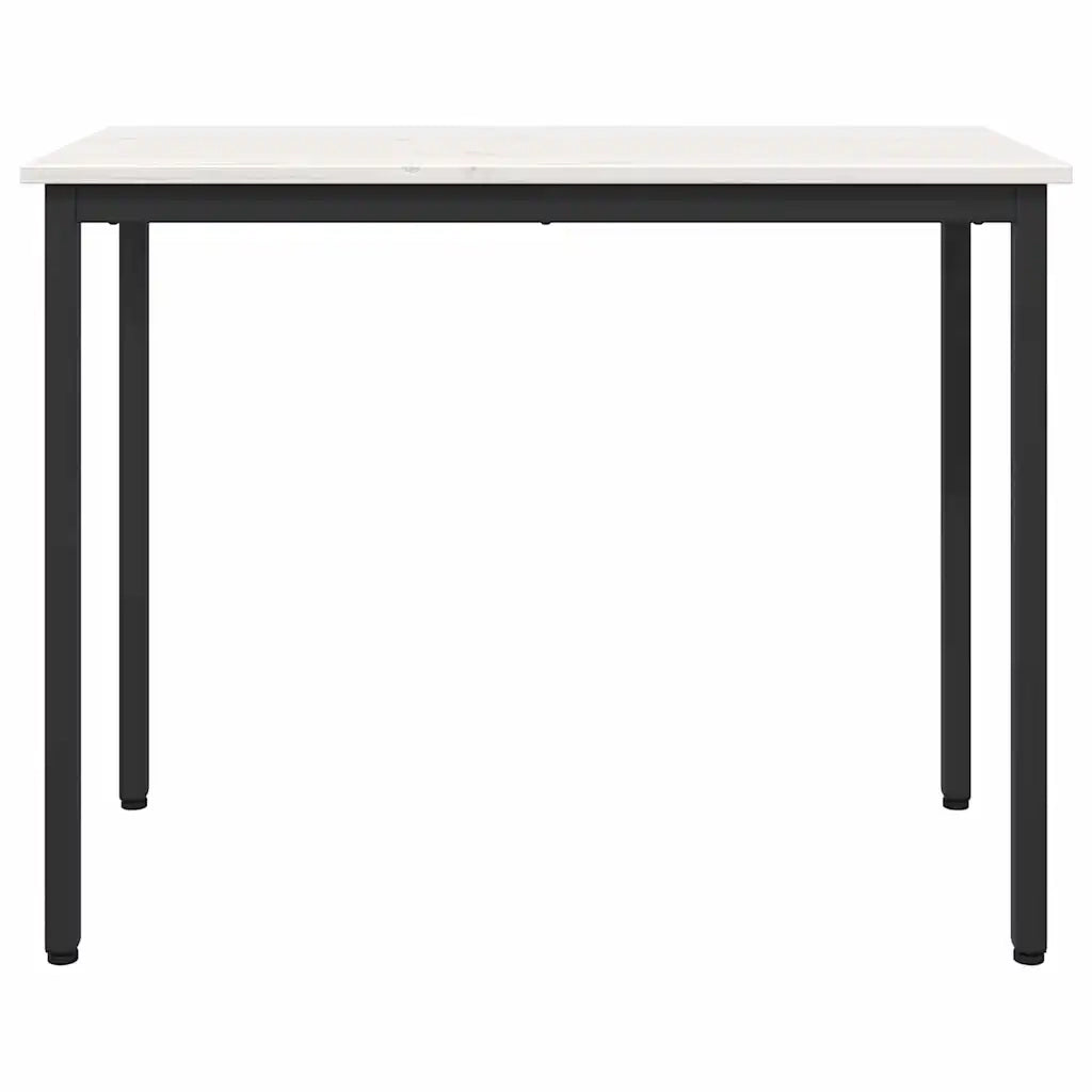 tavolo Bianco 100 x 50 x 77 cm Legno ingegnerizzato e acciaio CFW9425860