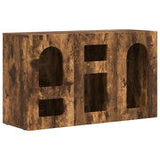 Credenza | Madia | Buffet da pranzo | Armadio da pranzo Rovere fum¨¦ 100 x 35 x 59 cm Legno multistrato