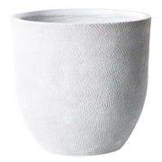 Vaso da fiori in argilla bianco sporco 55 x 55 x 53 cm per interni ed esterni resistente alle intemperie