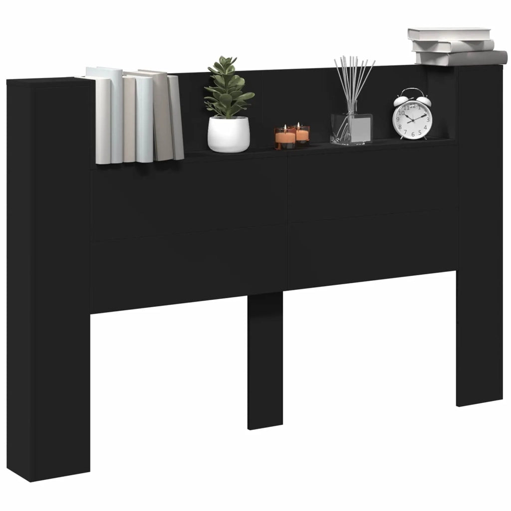 Testiera Nero 160 x 16,5 x 103,5 cm Legno multistrato 3418677