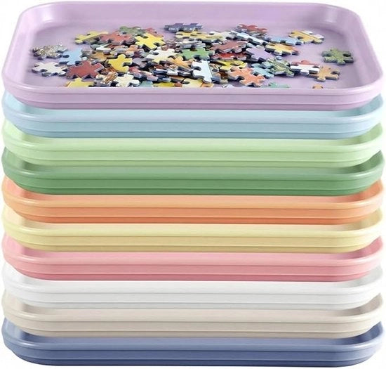 Set di 8 Scatole di Archiviazione Puzzle - Scatola di Raccordo e Accessori - Classificazione Pratica per Pezzi Puzzle e Piccoli Oggetti