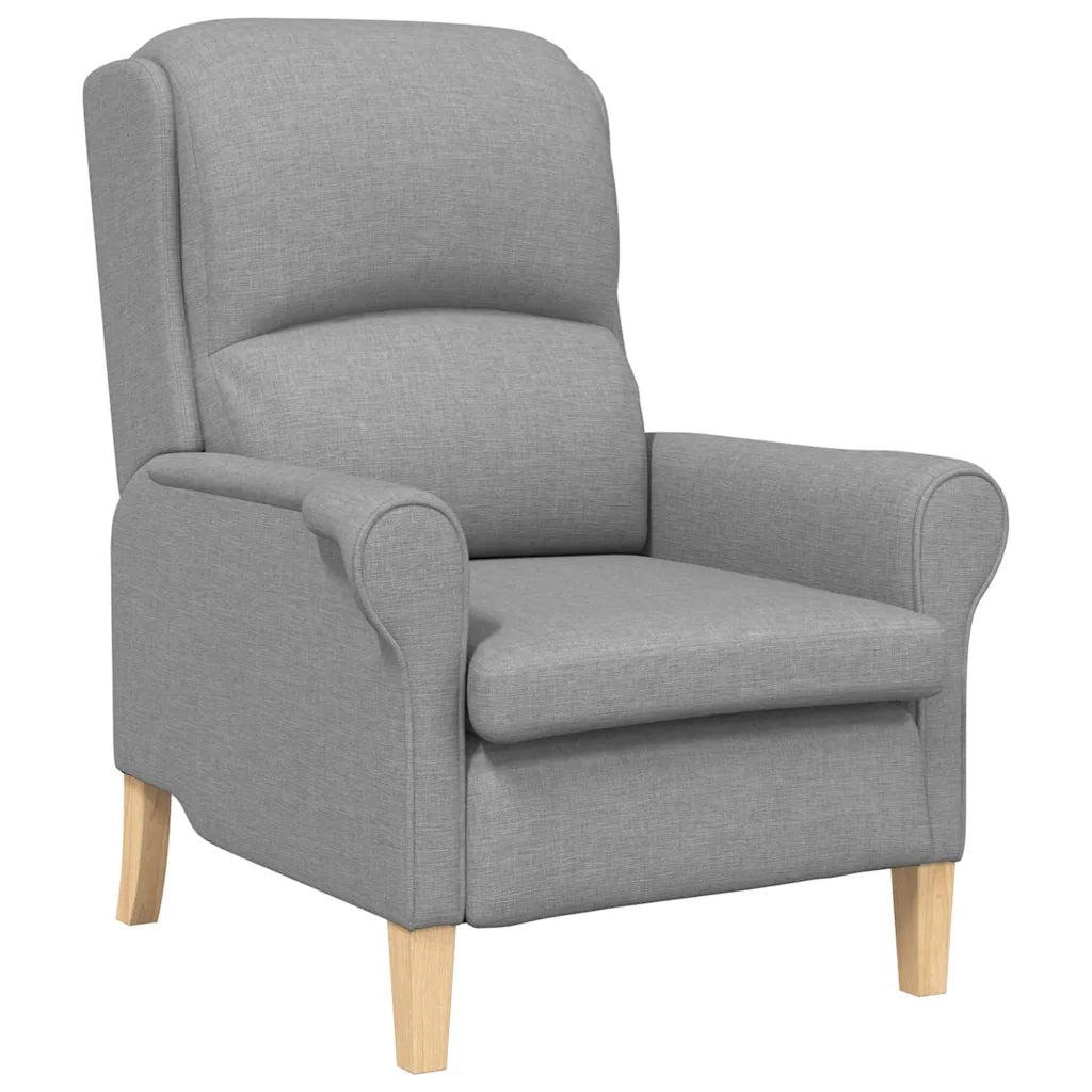 Poltrona-Divano Sedia-Poltroncina Grigio chiaro Tessuto 428568