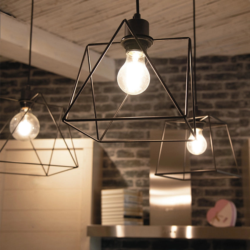 Lampadario 6 luci ROXANE nero