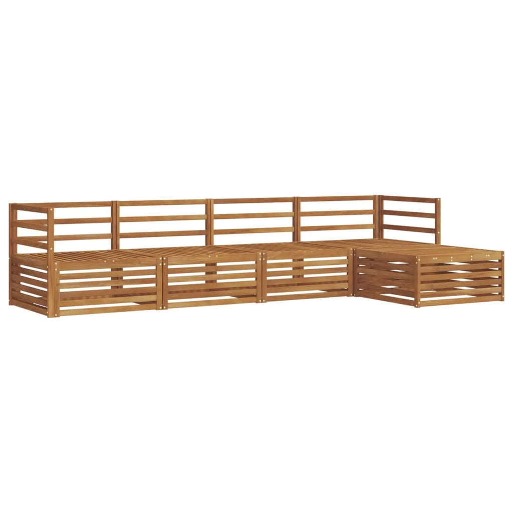 Set di divani da esterno 5 pcs Naturale