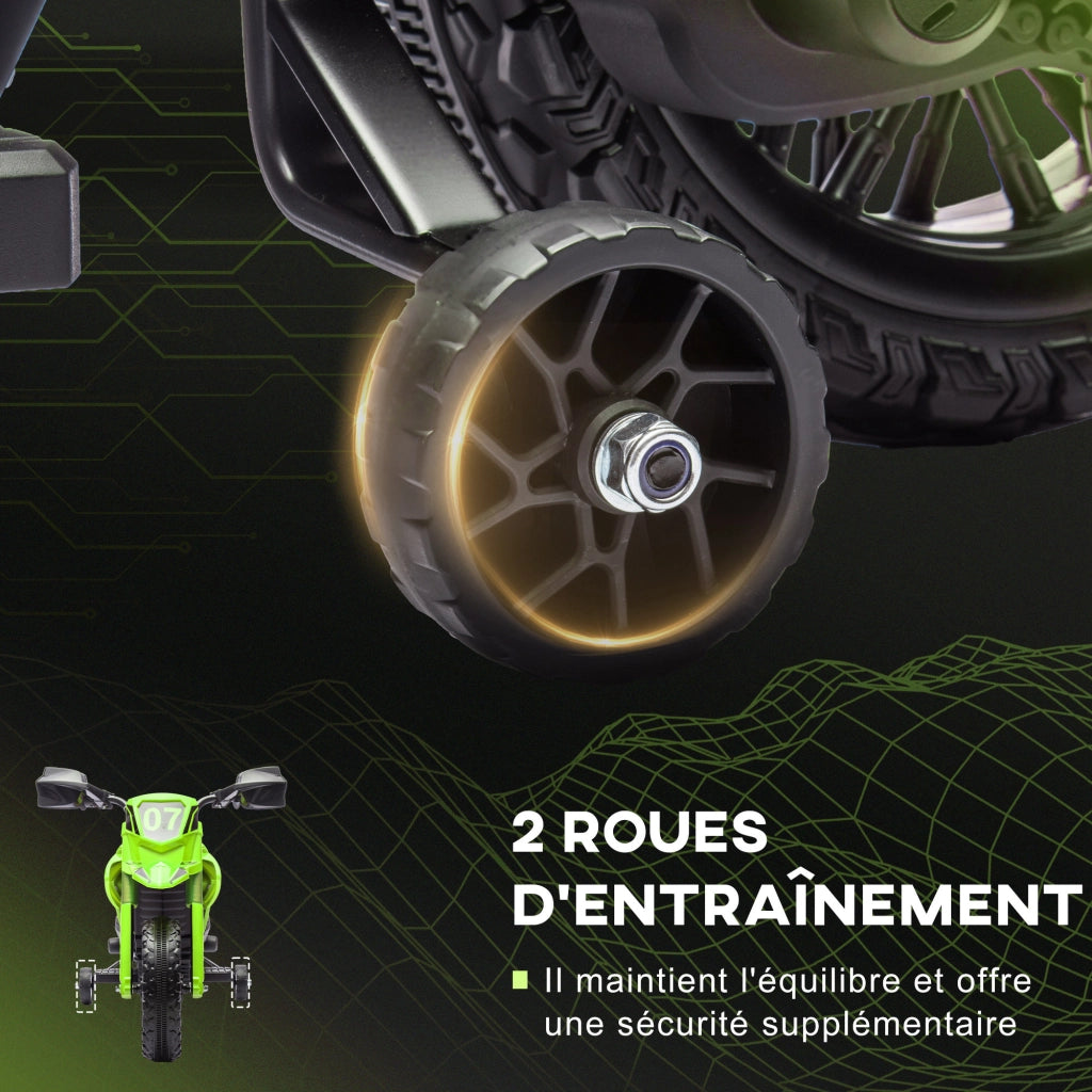 Moto Elettrica per Bambini ¨C zephmum ¨C Verde, 6V, 30KG