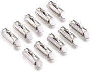 Capocannoni in acciaio 50 pezzi - Chiusure multi-strand - Dimensioni 5,5x10 mm - Facili da utilizzare - Ideali per collane e bracciali