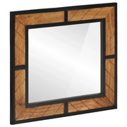 vidaXL Specchio da Bagno 60x1x55 cm in Legno Massello di Acacia