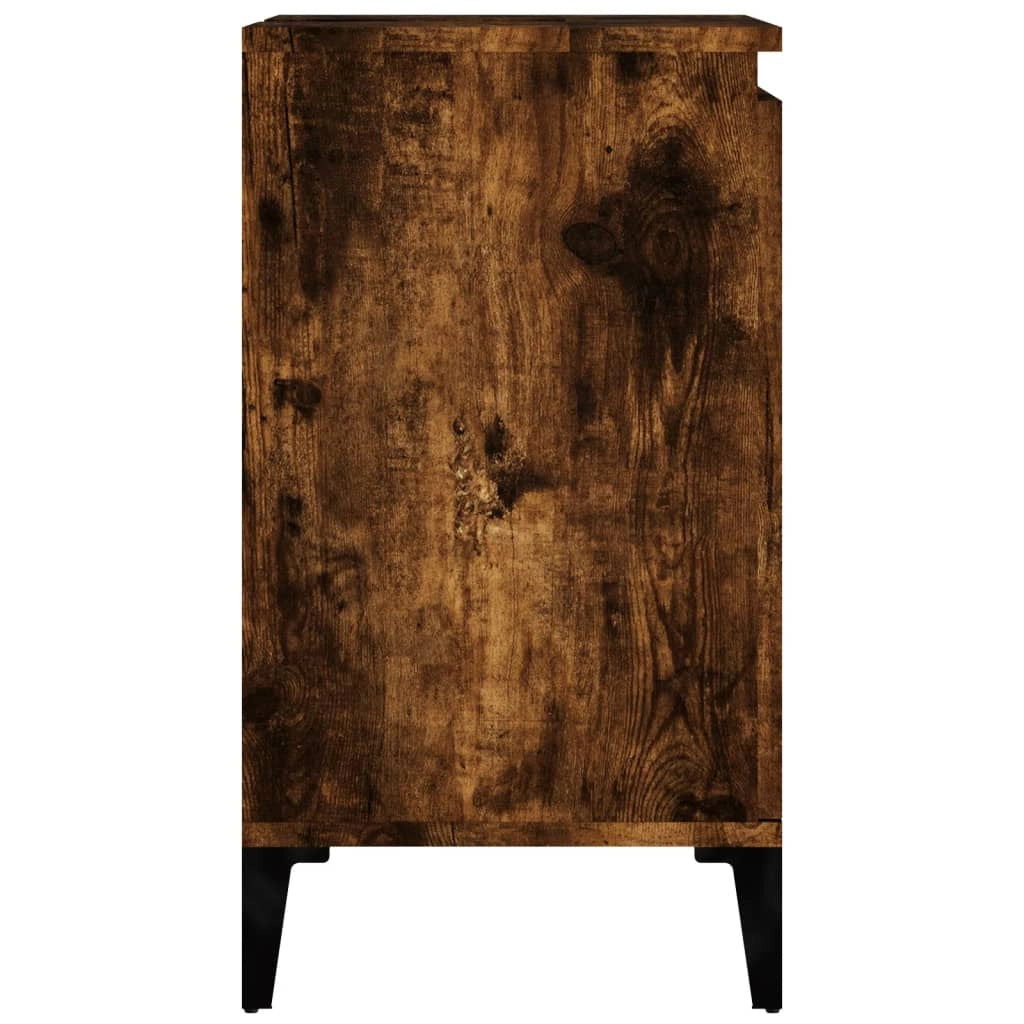 Mobile sottolavello 58 x 33 x 60 cm in legno ingegnerizzato marrone scuro 02_0006817