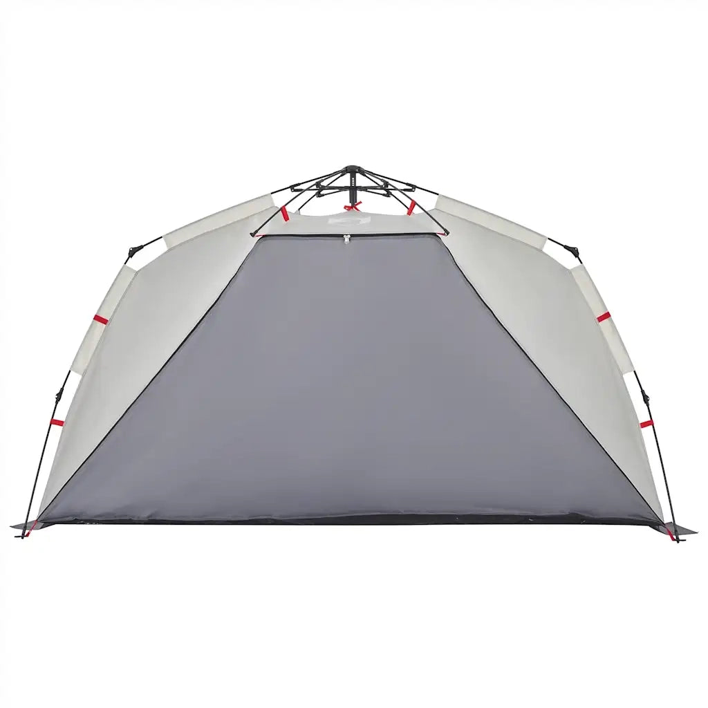 Tenda da Spiaggia 3 Persone-Tenda da campeggio Grigio Rilascio Rapido Impermeabile 984716