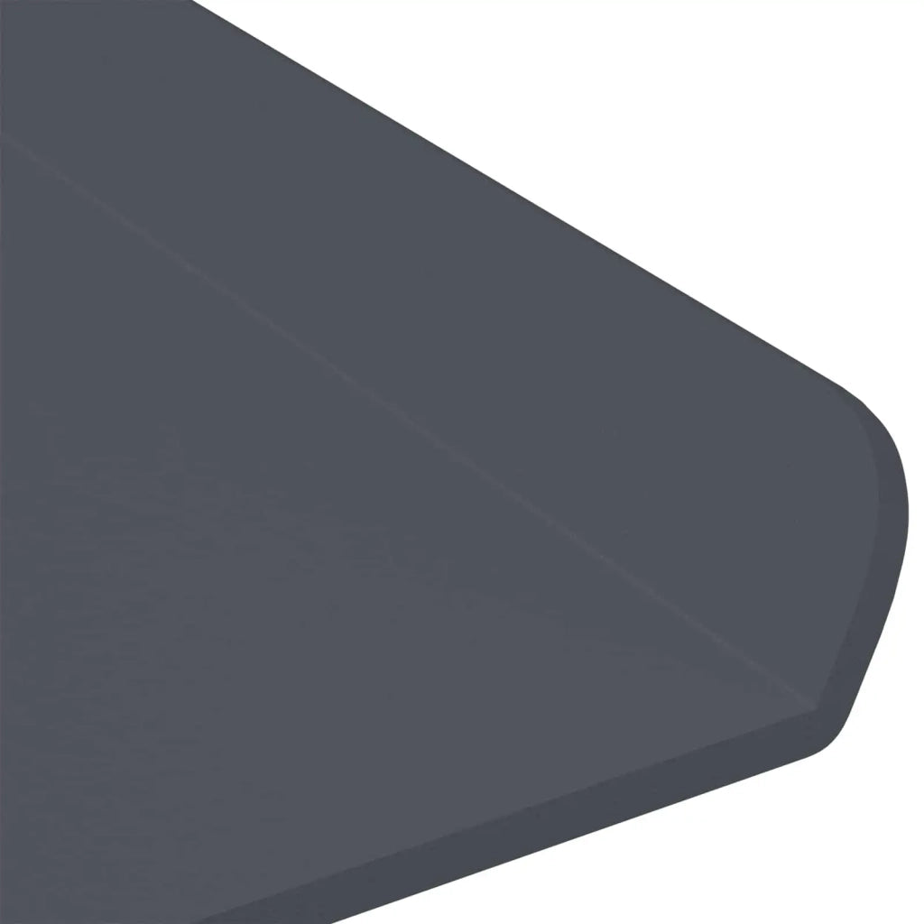 3 pz Mensola | Ripiano | Scaffale sospesa Antracite 40 x 9 x 2,5 cm Acciaio