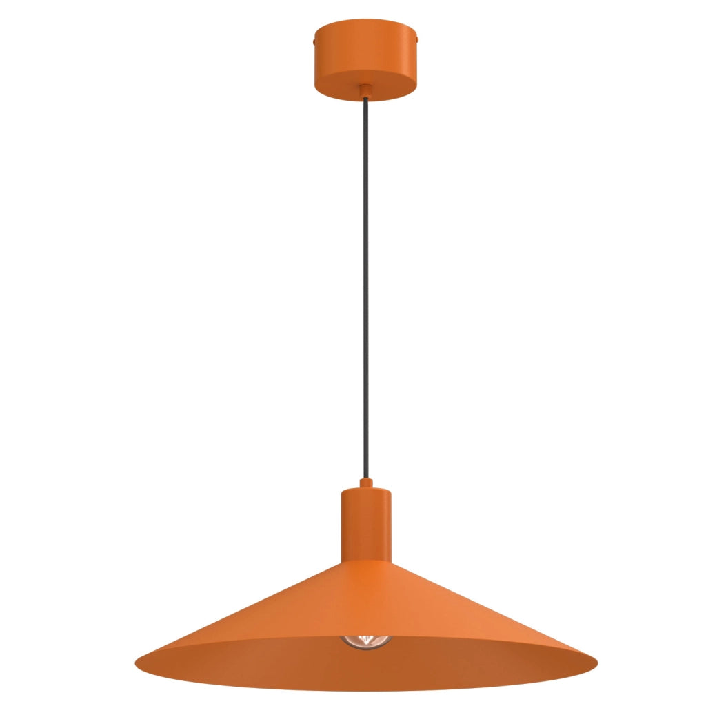 Lampada sospesa Nox 1xE27 arancione conica Luminex