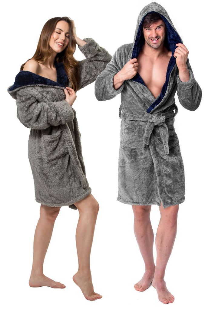 Accappatoio Jordan Grey-navy L