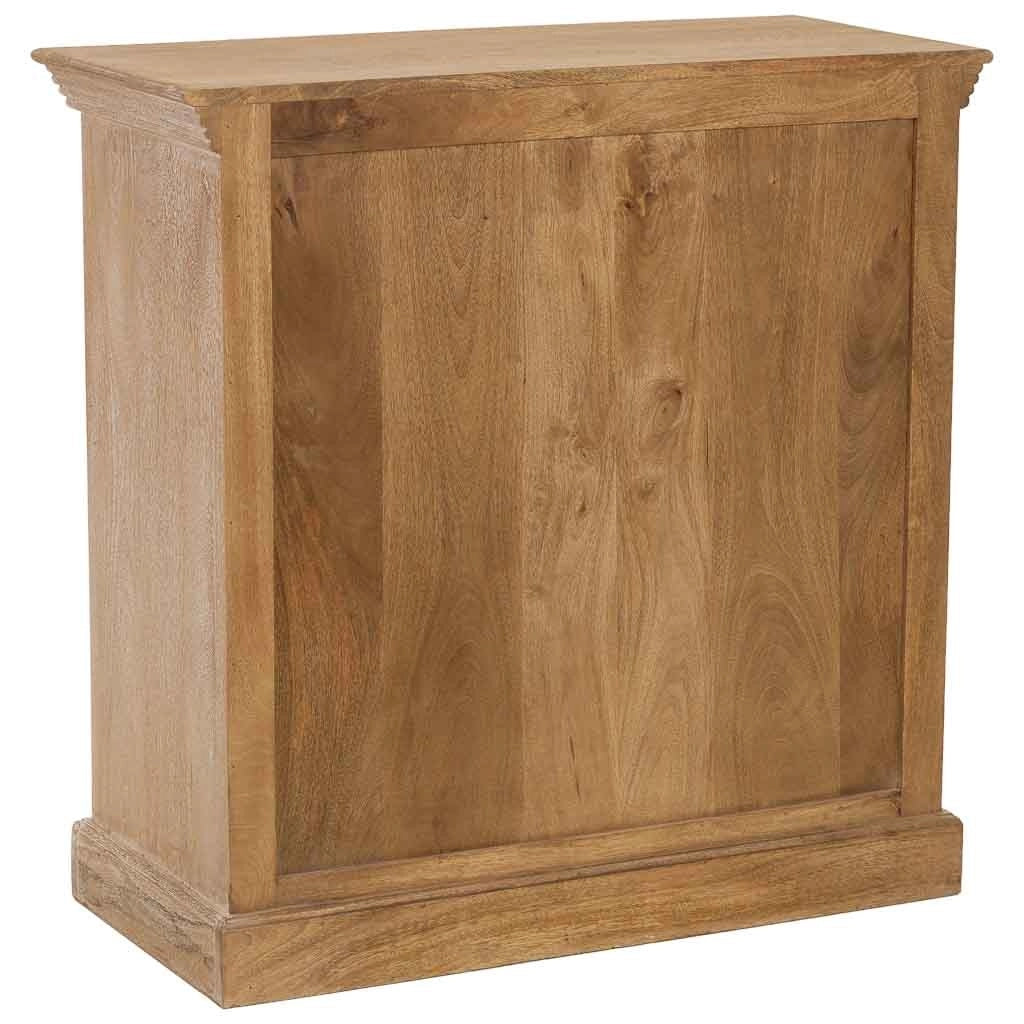 Mobile da ingresso artigianale in legno a 2 ante 90x40x90h cm
