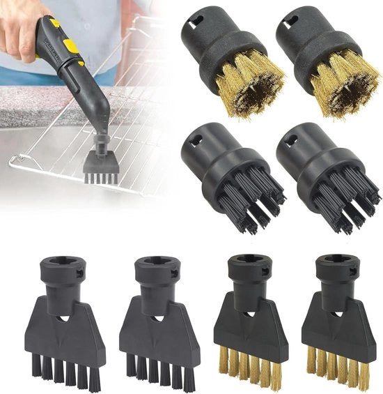 Set di 8 Aspirapolveri, Penna di Pulizia Potente, Penna a Forma Rotonda, Bocchetta e Fusti di Potenza per Mobili da Cucina e Pulizia Domestica