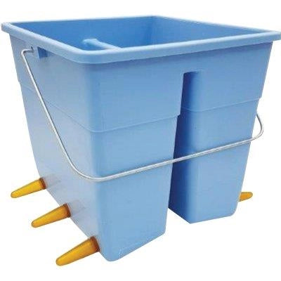 SECCHIO POPPATOIO OVINI + 6 TETTARELLE INFERIORI  LT 11