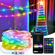Kit di luci a stringa RGB con 200 led, 20 m, sincronizzazione musicale e timer, controllo a distanza, illuminazione intelligente