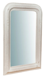 Biscottini Specchiera da parete in legno finitura bianco anticato Made in Italy Offerta