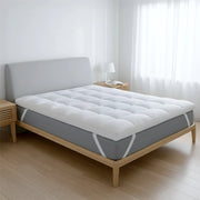 Topper 160x190 cm con Imbottitura in Ovatta da 1000 gr/m² | Coprimaterasso Extra Comfort con Camera d'Aria Traspirante Incorporata