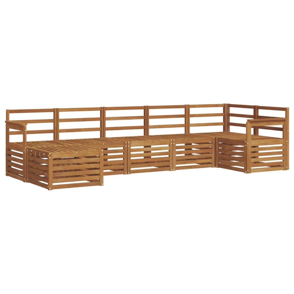 Set divani 7 pcs Naturale Legno di Acacia Massello 3375154