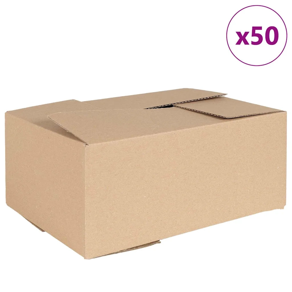 Scatola Pieghevole 50 pcs Naturale 35 x 24 x 15 cm Cartone 4106569