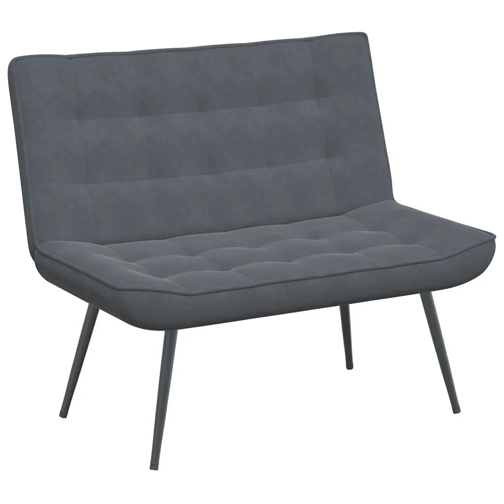 Panca Grigio Scuro 110x74x84 cm in Velluto CFW9756541