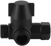 Adattatore T a 3 vie - Sfioratore doccia splitter - Adatto per lavandini - Nero - Adattatore T - Opzioni di flusso d'acqua - Affidabile