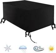 Cuscino di protezione acquatico per mobili da giardino - Invernale - 1 pezzo - Nero - 420D Oxford - 200 x 160 x 70 cm