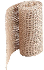 Decorazione con Juta - Juterol Herbruikbaar - Decorazione con Juta - Gereadizione Decorativa - Snodibile - Per Matrimoni/Natale - Larghezza 15CM, Lunghezza 3 Metri