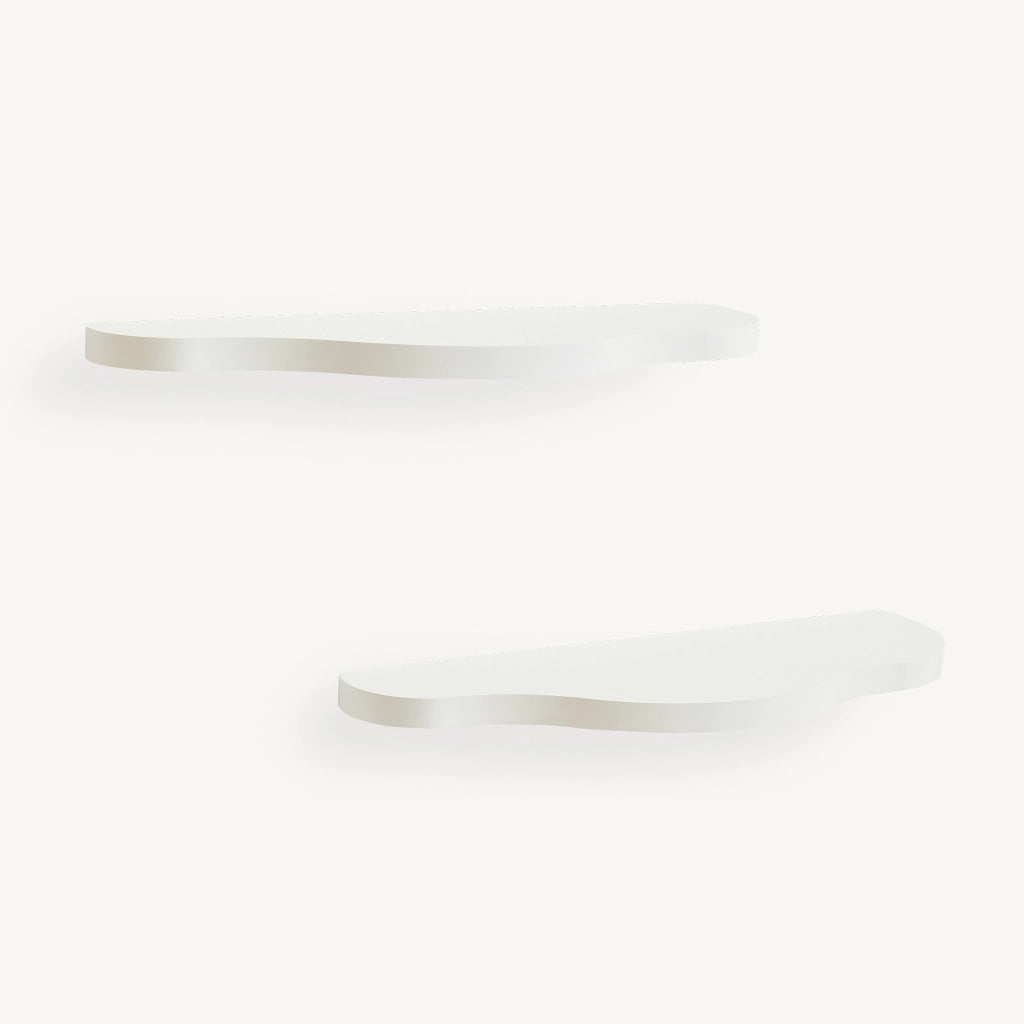 Set di 2 Mensole da Parete Sirlstalo per Cameretta 57 x 19 x 3 cm - Bianco [en.casa]