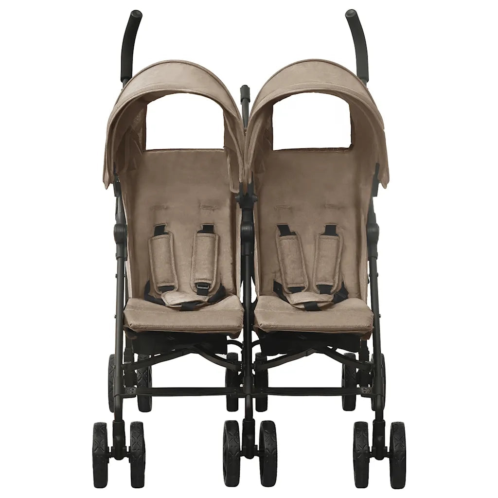Passeggino Gemellare Grigio Talpa in Acciaio 10237