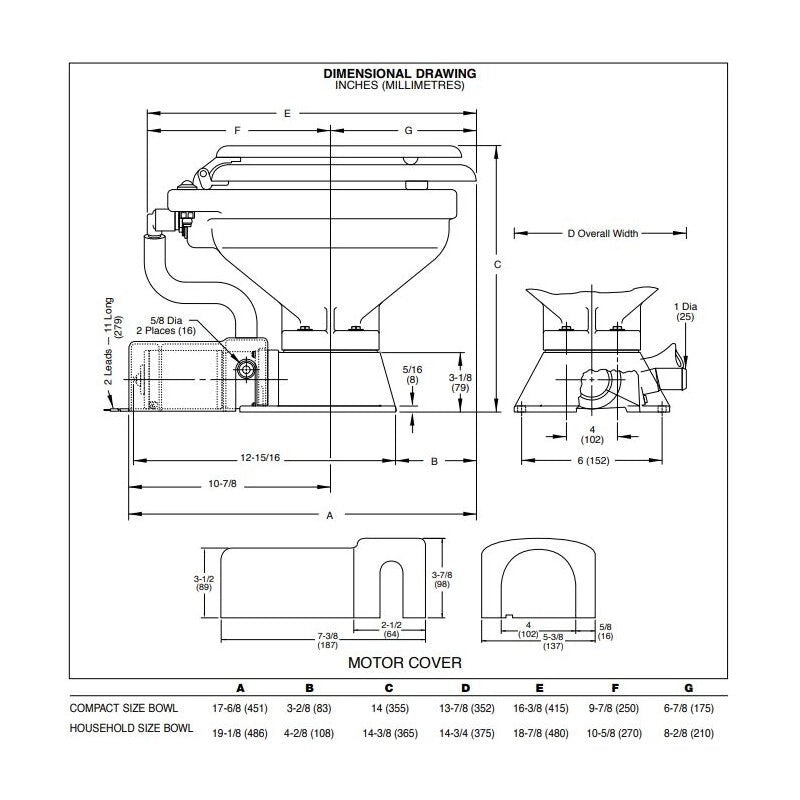 TOILET COMPACT 12V 2018 37010-3092