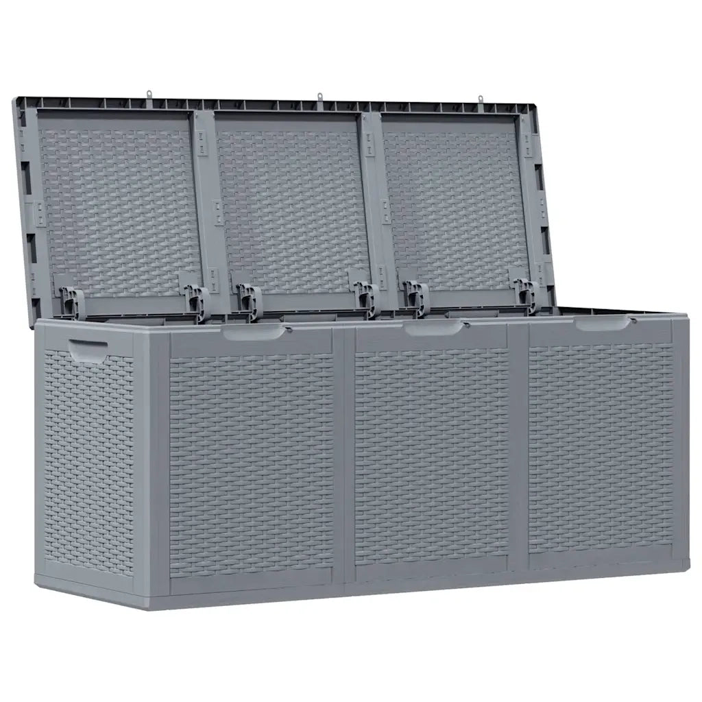 Contenitore da Giardino Grigio in Rattan PP 270 L CFW3417131