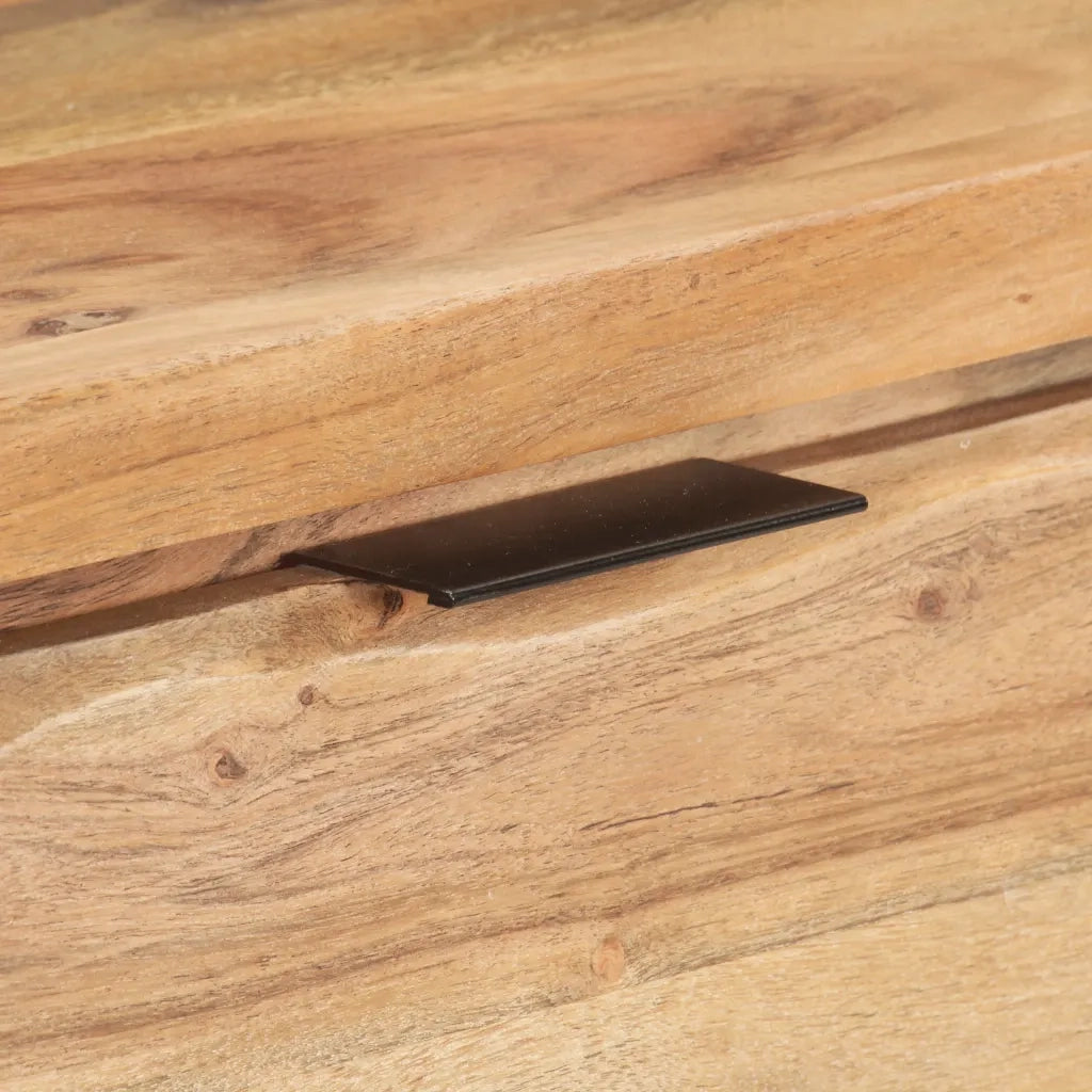Tavolo Consolle | Tavolo d'Ingresso 100x35x76cm in Massello d'Acacia con Bordi Vivi