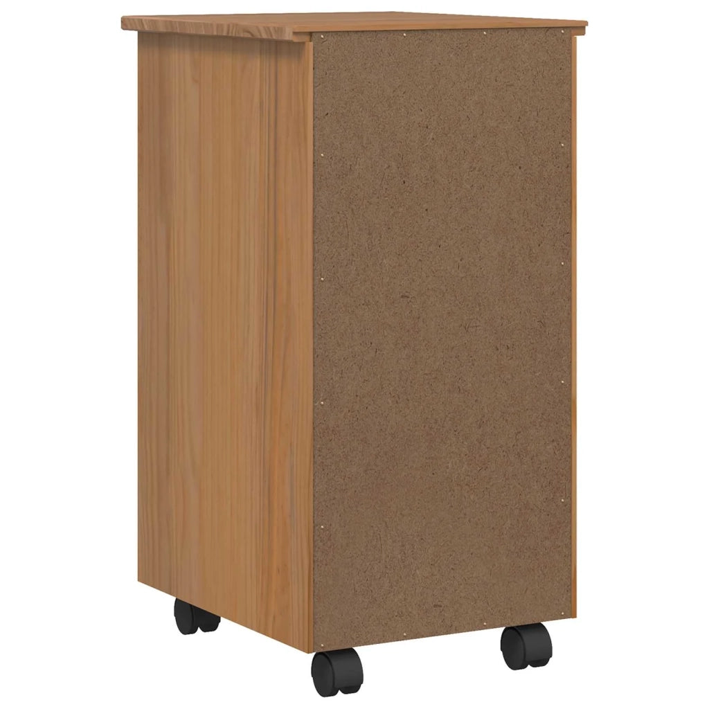Armadietto Rotolante con Cassetti CORONA Marrone Miele 42040531
