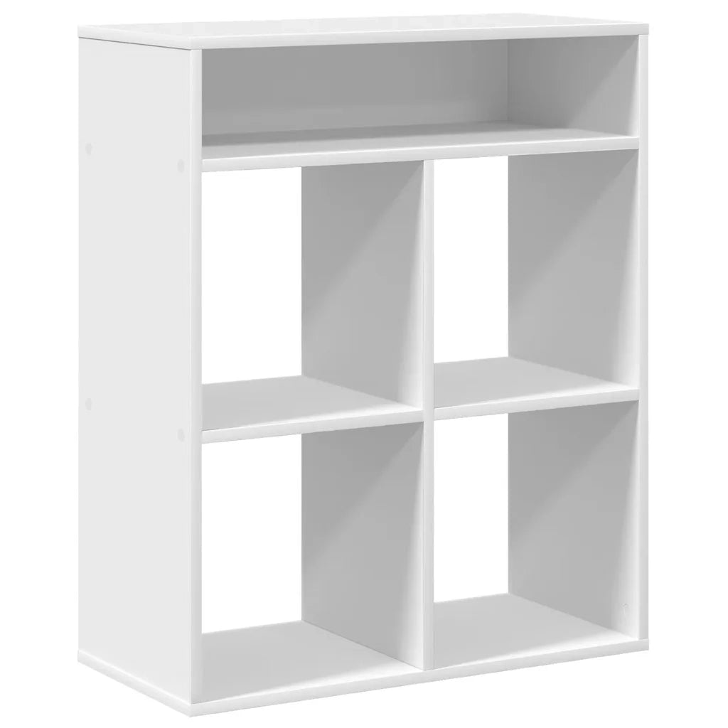 Libreria Bianca 66x31x80 cm in Legno Multistrato
