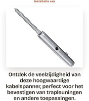 Cavo isolante a molla in acciaio inossidabile T316 - 4 mm diametro - 13,5 cm lunghezza - anticorrosione - adatto per uso interno/esterno - M6 - sistema di cavo