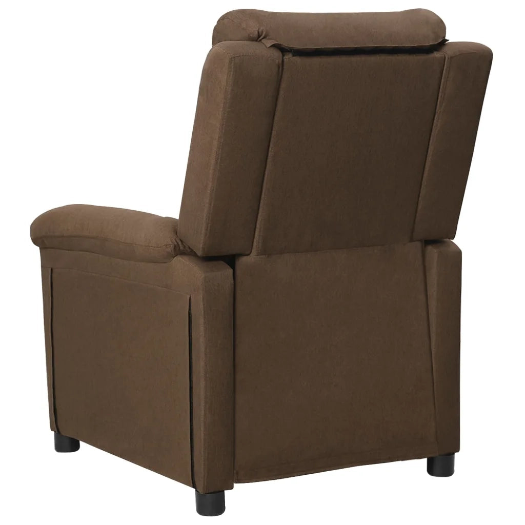 Poltrona Elettrica Reclinabile Marrone in Tessuto cod mxl 32726