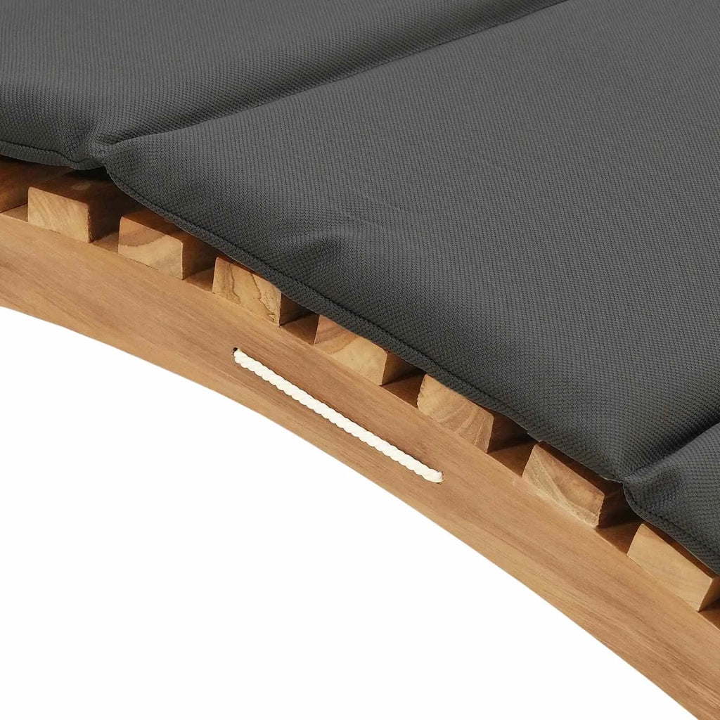 Lettino da Giardino con cuscino Marrone 198 x 55 x 58,5 cm 42008390