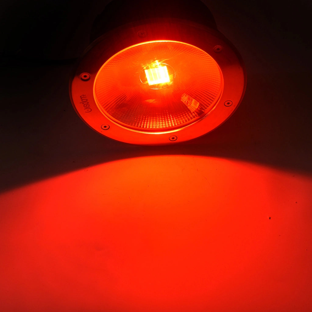 FARO SEGNAPASSO LED COB CALPESTABILE 30W RGB - IN ACCIAIO E VETRO TEMPERATO PER VIALI GIARDINI E INGRESSI