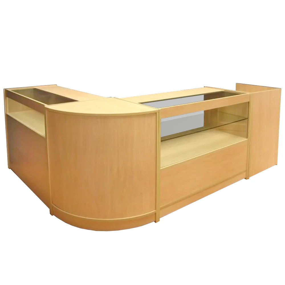 Set banconi negozio in acero con vetro – B1200, C1200, CM60 e TB60